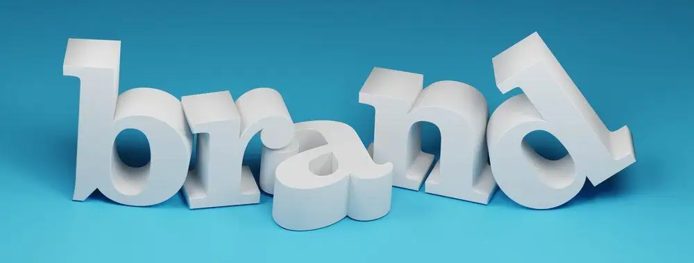 Wooden letters arranged to make the words Personal Brand Website