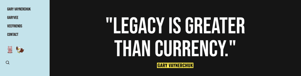 Screenshot of GaryVaynerchuk.com website